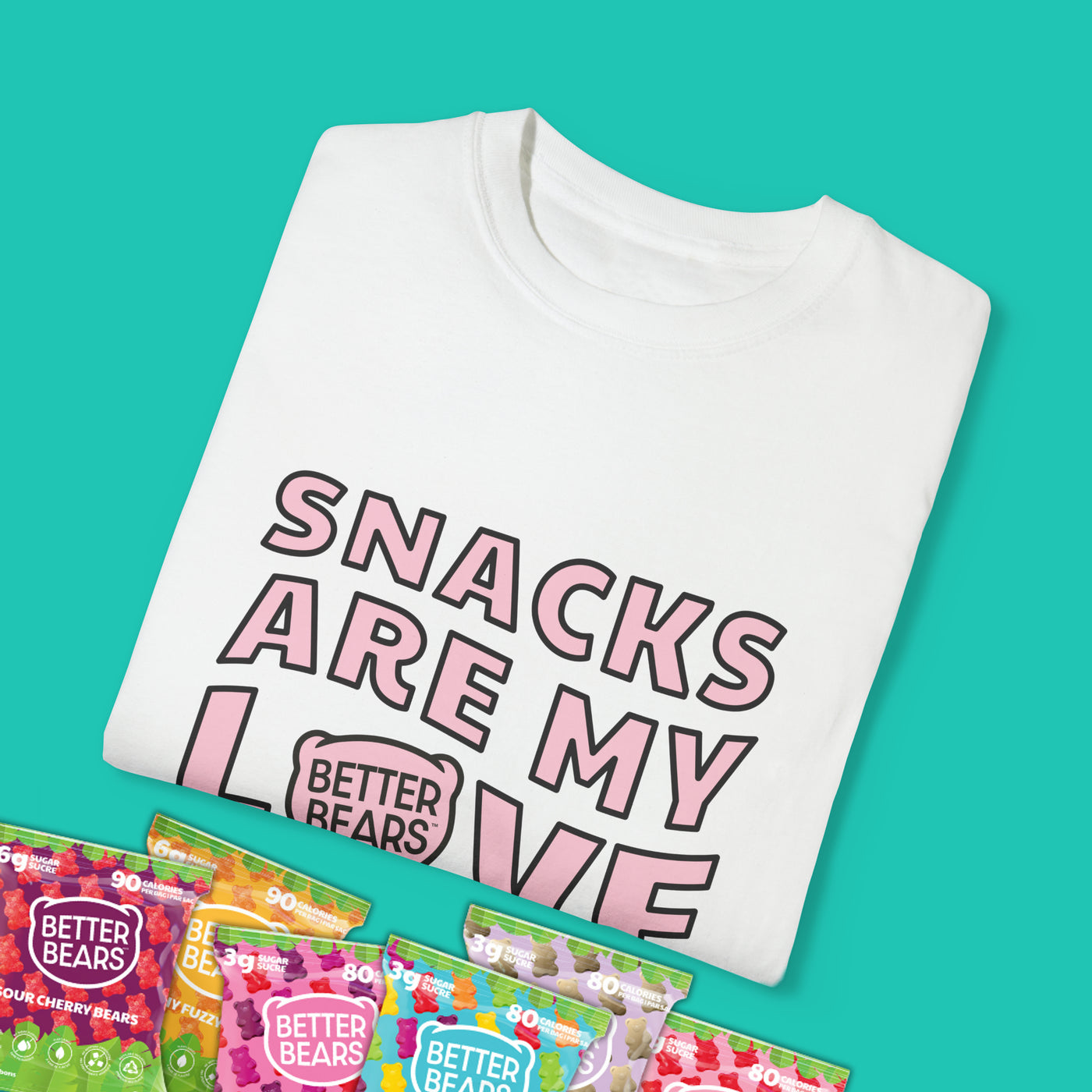 Snacks Are My Love Language - Unisex T-shirt - Limited Edition Valentines Day