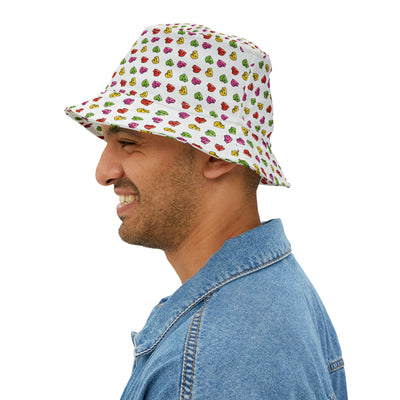 White Better Bears Bucket Hat